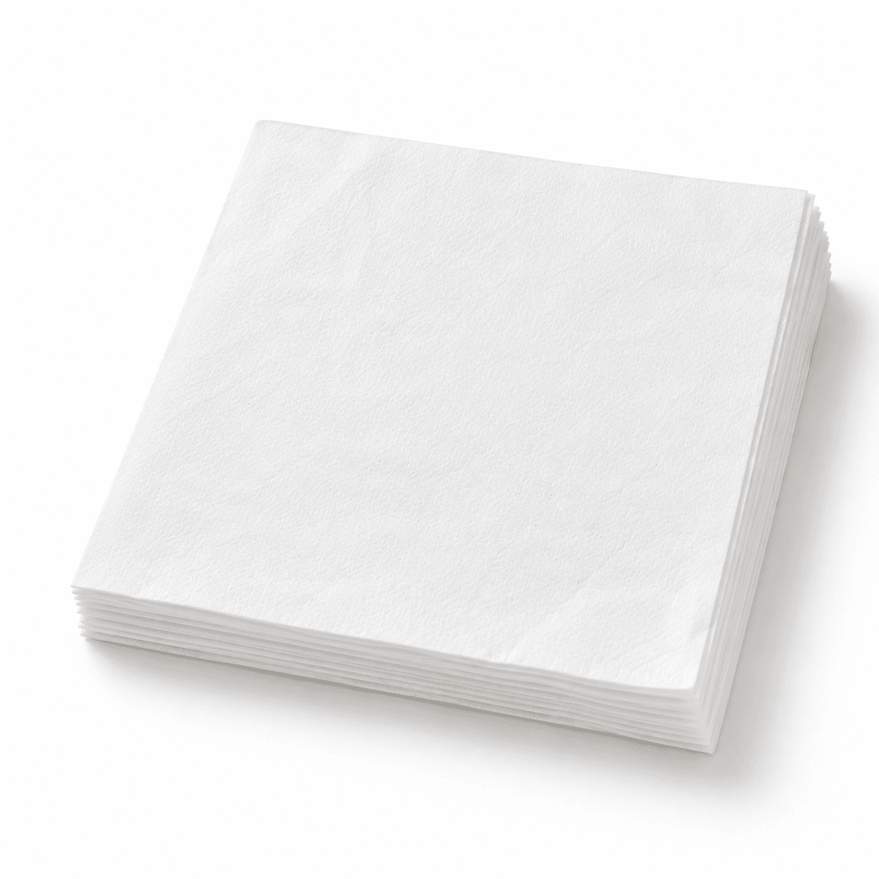 Stapel blanco tissueservetten.